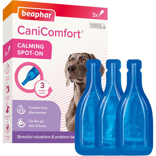 Beaphar CaniComfort Calming Pheromone Spot-On For Dogs For Stressful Situations 