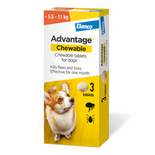 Load image into Gallery viewer, Elanco Advantage Chewable Flea and Tick Protection
