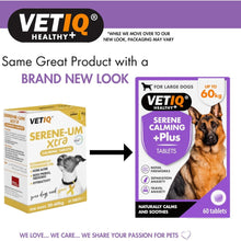 Load image into Gallery viewer, VETIQ Serene Calming +Plus 60 Tablets
