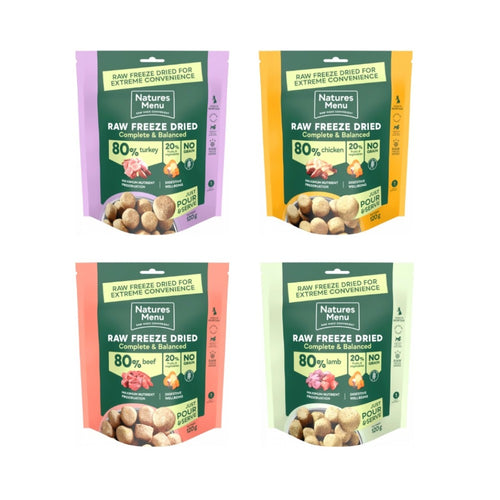 Natures Menu 80/20 Raw Freeze Dried Dog Food All Pack Sizes