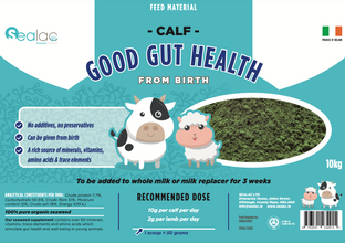 Load image into Gallery viewer, Sealac Healthy Good Gut Bio 10 Kg - 100% Organic Seaweed Calve Milk Replacement Additive to Support Gut Microbiome Health &amp; Reduce Digestive Upset
