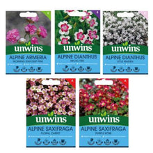 Load image into Gallery viewer, Unwins Alpine Perennial Seed Bundle
