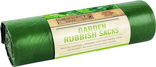 Gardman Garden Rubbish Sacks Green 10 pack
