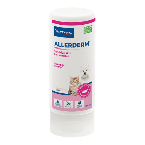 Virbac Allerderm Sensitive Skin Shampoo For Cats & Dogs 250ml (Previously Epi-Soothe)