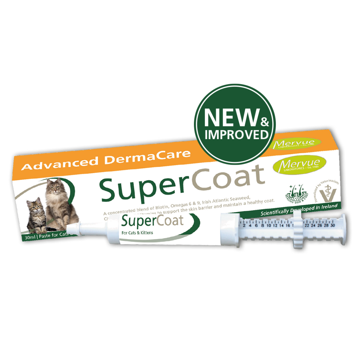 Mervue Advanced DermaCare SuperCoat For Healthy Coat & Skin In Cats & Kittens