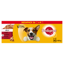 Load image into Gallery viewer, Pedigree Dog Pouches Mixed Selection in Jelly 100g x40 
