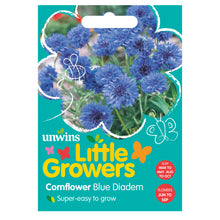 Load image into Gallery viewer, Little Growers Cornflower Blue Diadem
