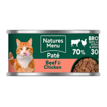 Load image into Gallery viewer, Natures Menu Cat Beef &amp; Chicken Can 18 x 85g
