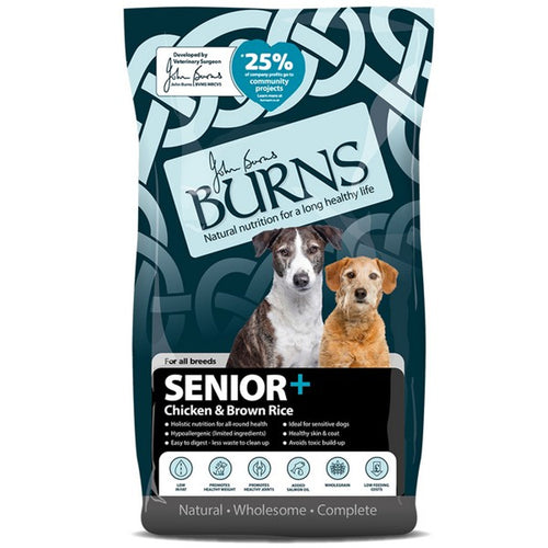 Burns Senior + Chicken & Brown Rice 2kg for Small & Large Dogs