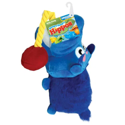 Hasbro Dog Toys Hungry Hungry Hippos Squeak and Tug Plush
