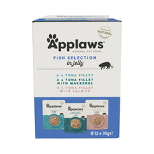 Load image into Gallery viewer, Applaws Cat Pouch Fish Selection in Jelly 12 Pack of 70g
