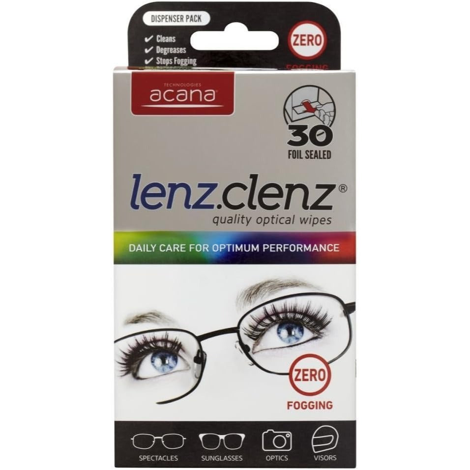 Clenz Tissue Lenz Clenz Anti-Fogging Optical Wipes 30 Pack | Direct4Pet | Free Delivery