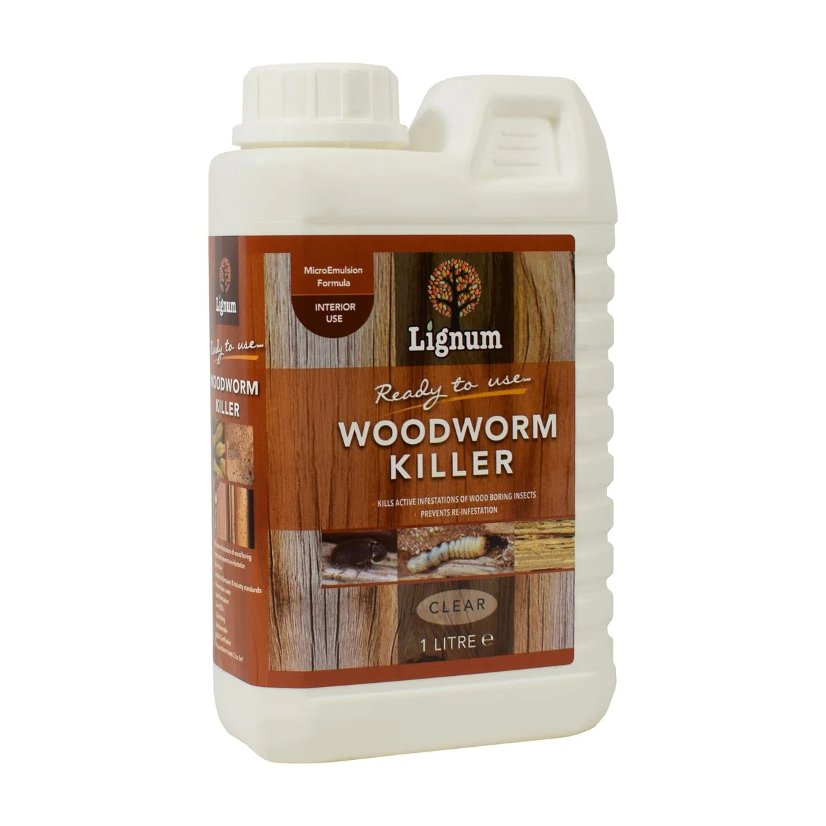 Lignum Woodworm Killer 1ltr & 5ltr