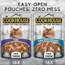 Load image into Gallery viewer, COOKHOUSE 100% Natural &amp; Complete Luxury Wet Cat Food-36 x 70g-PATE
