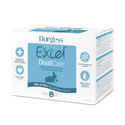 Burgess Excel Dualcare Recovery For Rabbits & Guinea Pigs 10x60g