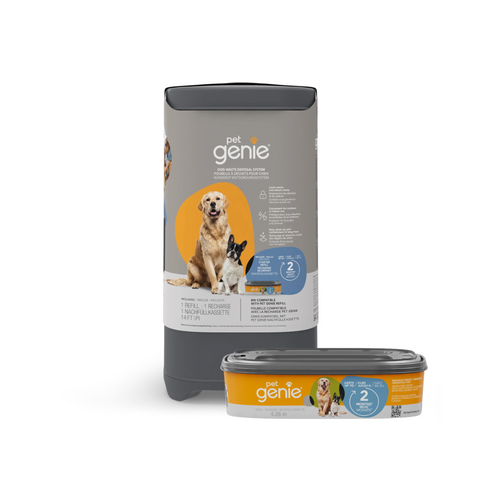 Pet Genie Dog Waste Disposal System with Extra Refill
