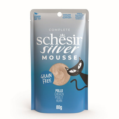 Schesir Silver Mousse Senior Cat Food 70g 12 Pack 