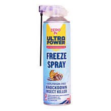 Load image into Gallery viewer, Zero In Freeze Spray Knockdown Insect Killer 500ml Dual Action Aerosol
