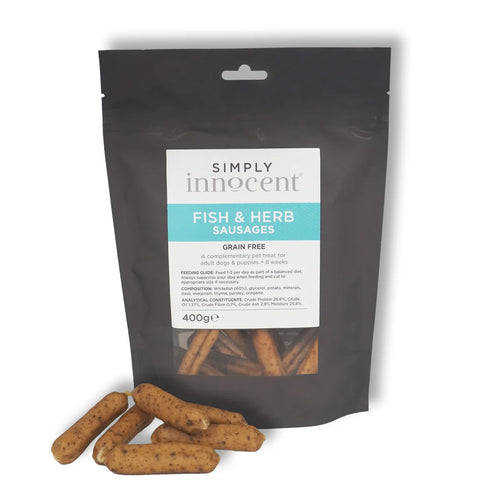 Simply Innocent - Fish & Herb Sausages, Adult Dog - 400G