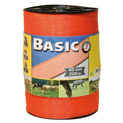 Corral Basic Fencing Tape Orange 200m x 40mm