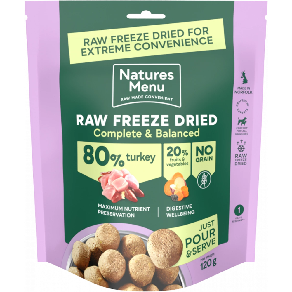 Natures Menu 80/20 Raw Freeze Dried Dog Food All Pack Sizes