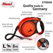 Load image into Gallery viewer, Flexi Xtreme Tape 8m Orange Large (Dogs up to 55kg)
