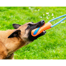 Load image into Gallery viewer, Chuckit! Ultra Bumper Tug Rope &amp; Rubber Fetch Dog Toy
