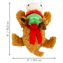 Load image into Gallery viewer, KONG Holiday Cozie Reindeer Red/Green Medium
