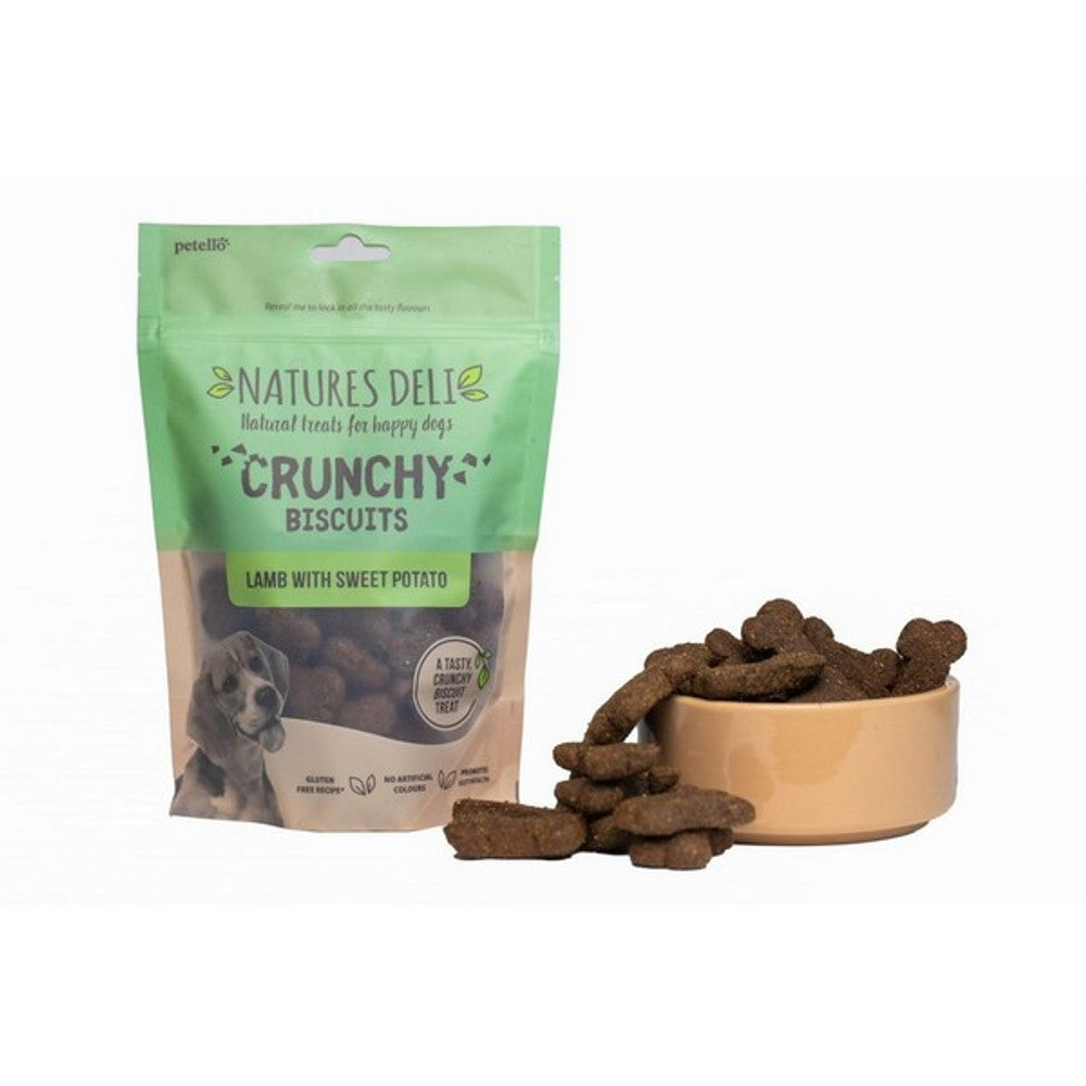 Natures Deli Crunchy Biscuit Chicken, Salmon or Lamb 225g