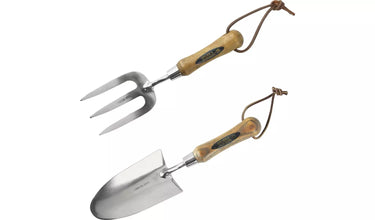 Load image into Gallery viewer, Spear &amp; Jackson Stainless Trowel and Weed Fork Set
