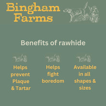 Load image into Gallery viewer, Bingham Farms Chicken Glazed Rawhide Roll Medium 5 Pack 90g
