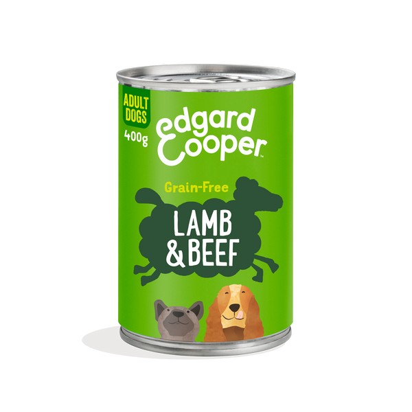 Edgard & Cooper Wet Tin for Dogs in Lamb & Beef 400g x 6