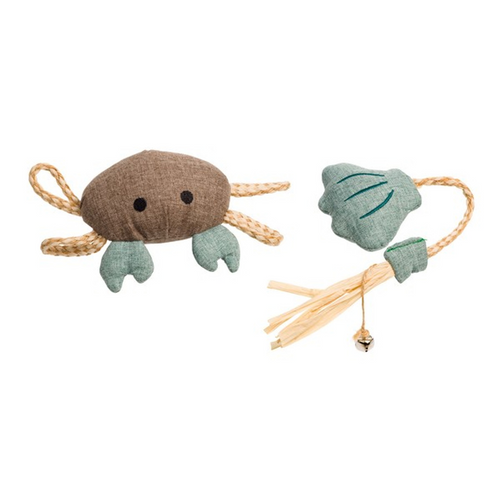 House of Paws Seashell Rope & Crab Cat Toy