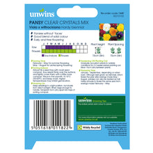 Load image into Gallery viewer, Pansy Clear Crystals Mix
