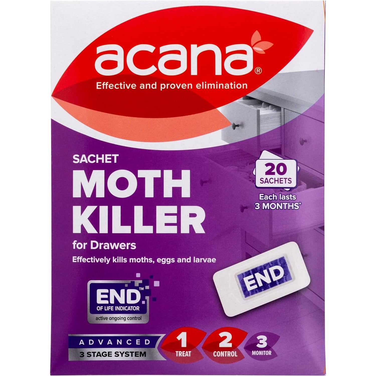 Acana Sachet Moth Killer & Freshener - 20 Sachets