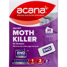 Load image into Gallery viewer, Acana Sachet Moth Killer &amp; Freshener - 20 Sachets
