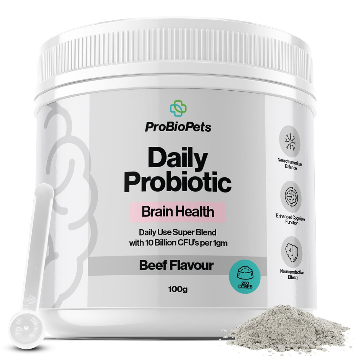 ProBioPets Daily Probiotic Brain Health Senior Powder 100g