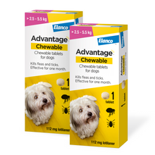 Load image into Gallery viewer, Elanco Advantage Chewable Flea and Tick Protection
