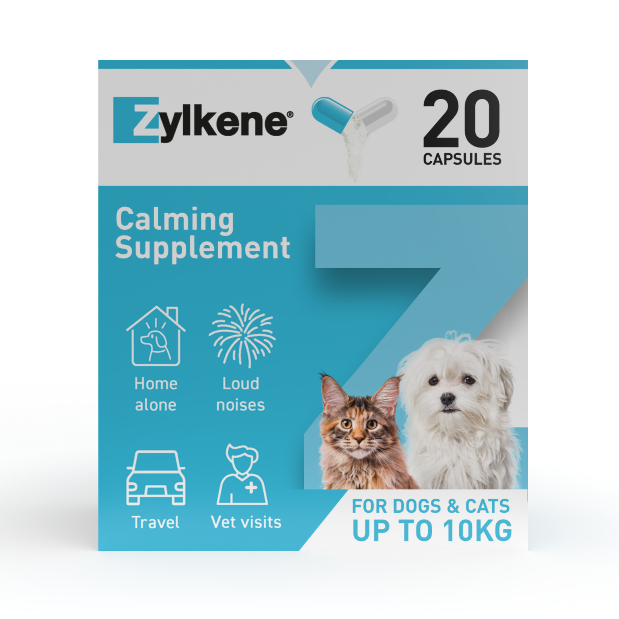 Zylkene Calming Supplement for Cats and Dogs Up to 10kg