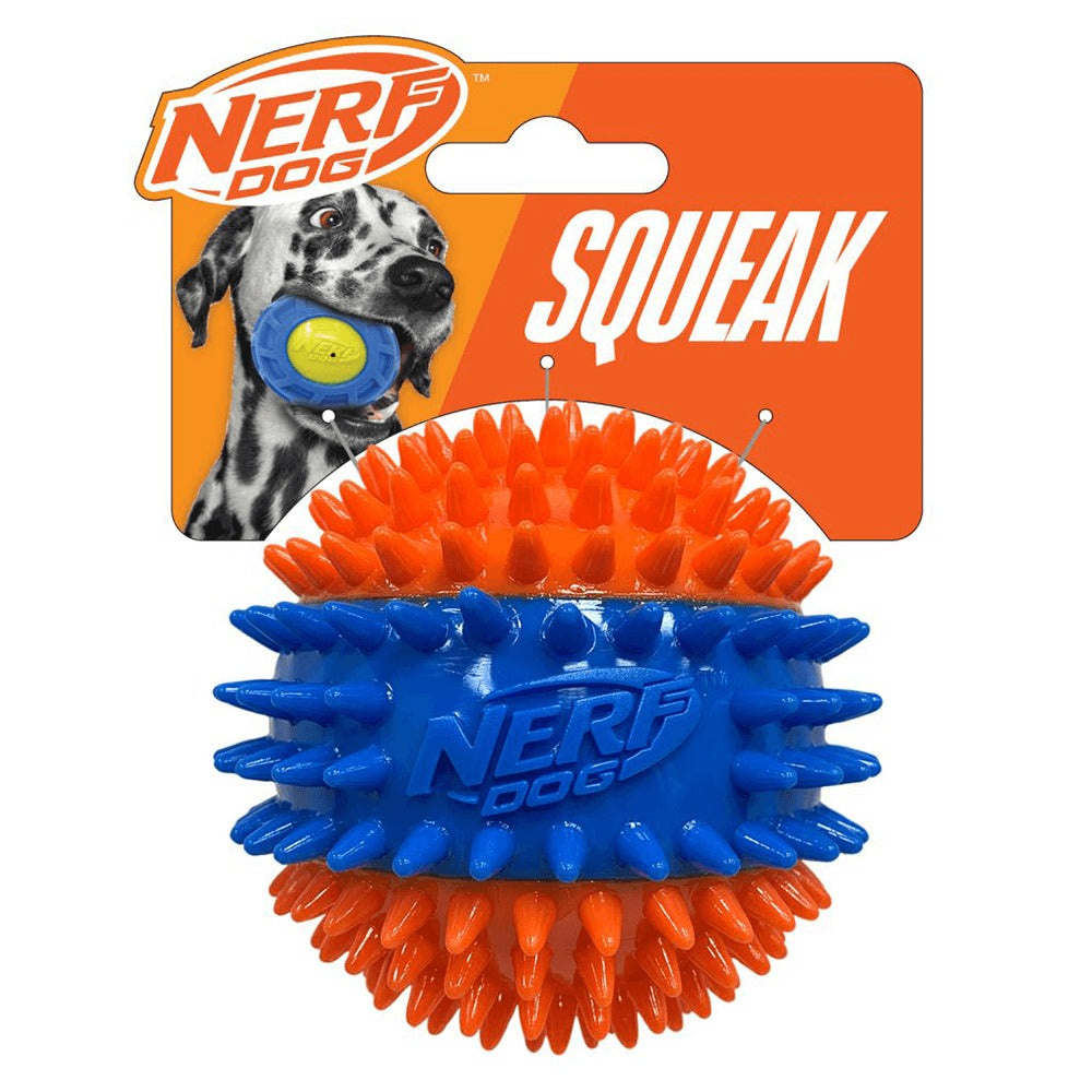 Nerf Dog 3 Part Spike Squeak Ball