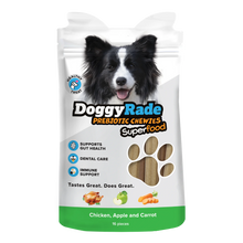Load image into Gallery viewer, DoggyRade Dog Treats Prebiotic Superfood Chewies Various Flavours 
