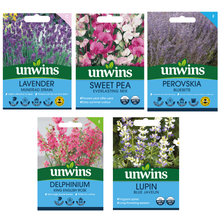 Load image into Gallery viewer, Unwins Perennial Flowers Seed Bundle
