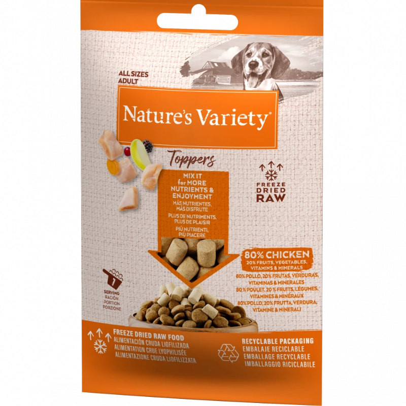 Nature's Variety Complete Freeze Dried Food Toppers For Adult Dogs