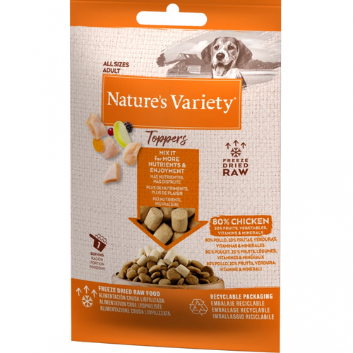 Nature's Variety Complete Freeze Dried Food Toppers For Adult Dogs