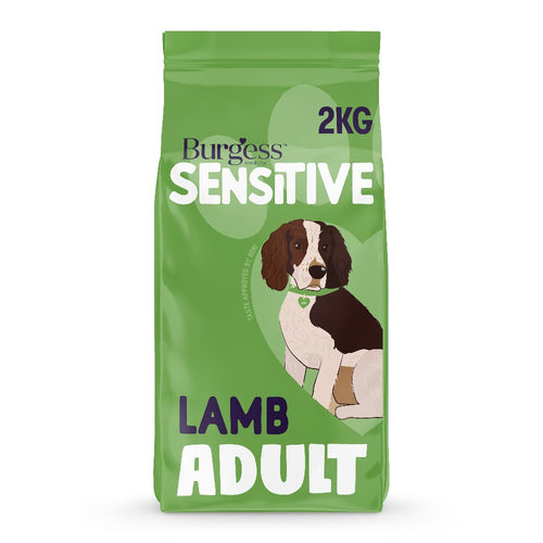 Burgess Sensitive Adult Dog Food In Lamb 2kg Or 12.5kg