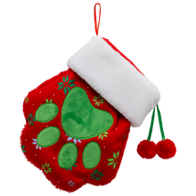 Load image into Gallery viewer, KONG Holiday Stocking Paw Red Large
