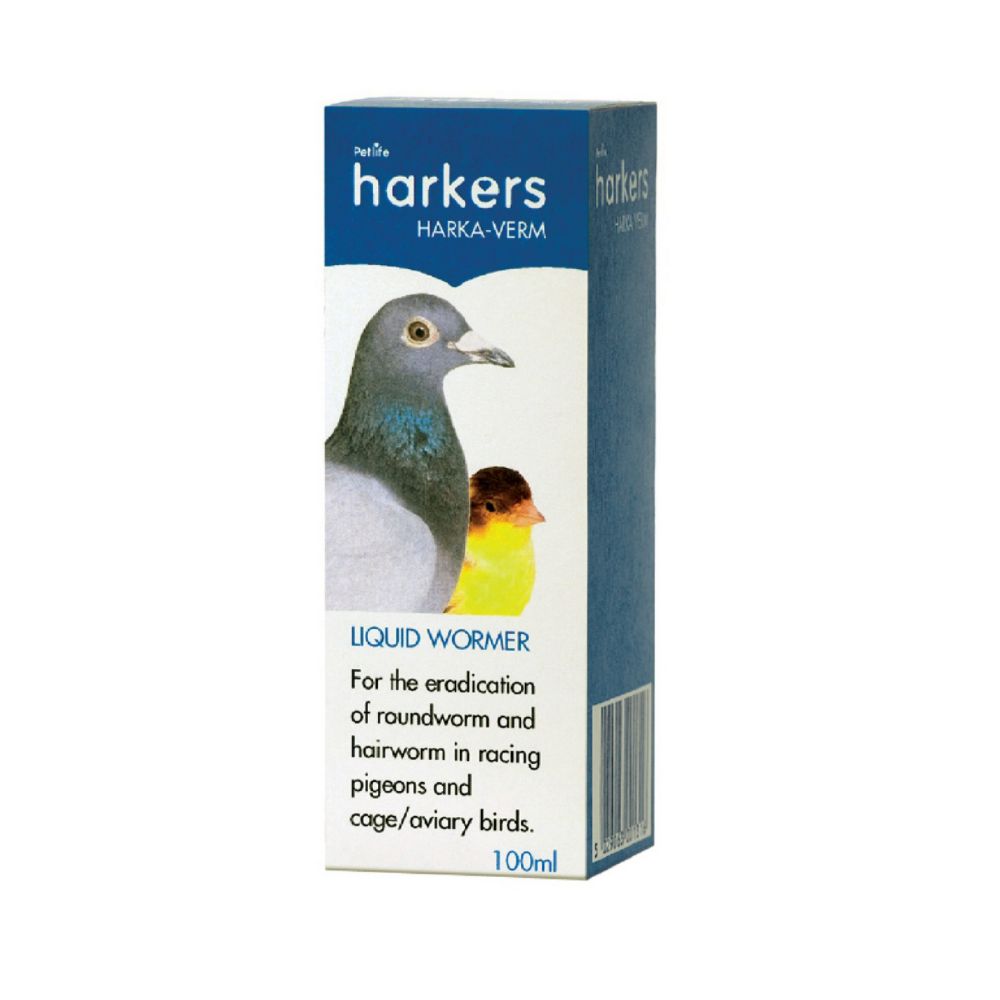 Harkers Harka-Verm Liquid Round/Hair Wormer Pigeon Bird Worming Treatment 100ml