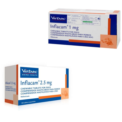 Inflacam Chewable Inflammation and Pain Relief for Dogs x 100 Tablets
