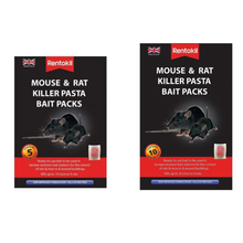 Load image into Gallery viewer, Rentokil Mouse &amp; Rat Killer Pasta Bait Pack Sachets
