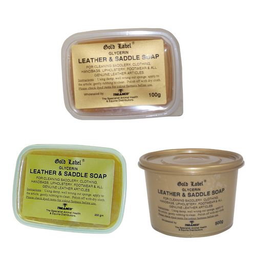 Gold Label Glycerin Leather And Saddle Soap - Various sizings